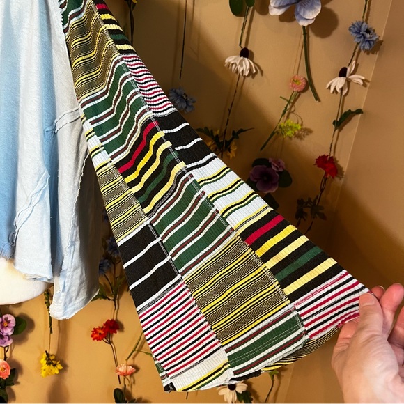 Free People Blue Long Bell Sleeve Tee - Picture 2 of 6